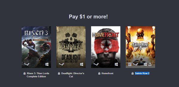 Humble Bundle  DeepSilver Humble Bundle, Steam, Deep silver, Saints Row, Risen 3: Titan Lords, Homefront,  