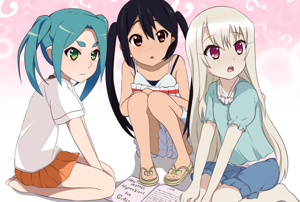    ? Monogatari series, K-on, Fate, , Anime Art, , Yotsugi Ononoki, Azusa Nakano, Illyasviel Von Einzbern