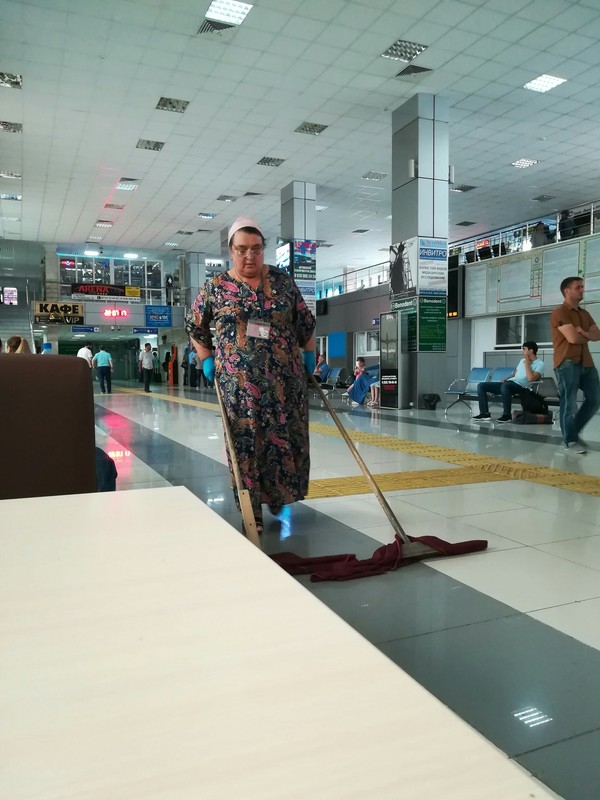 Severe Chechen cleaners - City Grozniy, My, The airport, Grozny