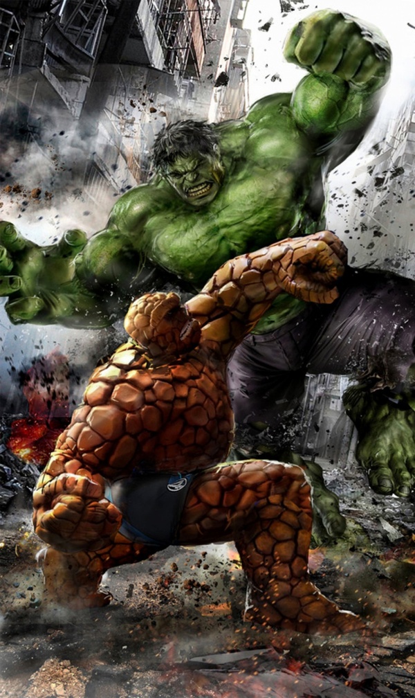 Cool Art: Creature vs Hulk - Art, Comics, Creatures, Hulk, Marvel