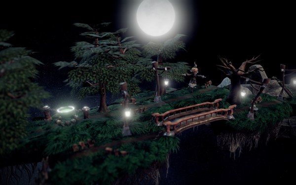 3d scenes. - My, Night, Peace, Village, 3D, Level, Blender