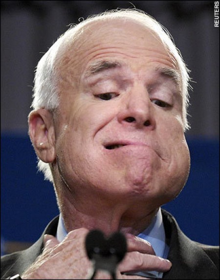 McCain had his brain removed instead of a tumor - John McCain, Sanctions, Politics, Heading