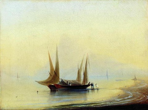 Today is the 200th anniversary of the birth of I. Aivazovsky - Aivazovsky, Sea, Art, , Landscape, Longpost