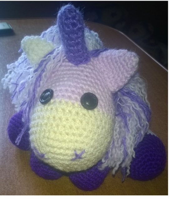 Unicorn :Z - My, Needlework, Crochet, Unicorn, Needlework without process, Knitted toys