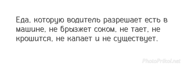 Лето - время семейных поездок - Моё, Еда, Машина, Поездка, Голод, Картинка с текстом