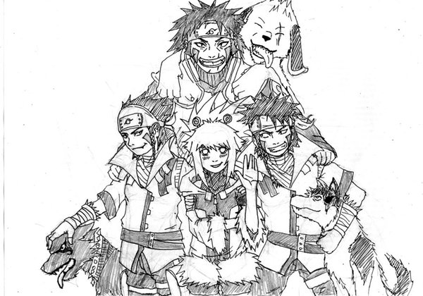 My old Naruto fan art - My, Naruto, , Gaara, Sakura haruno, Anime art, Fan art, Drawing, Longpost