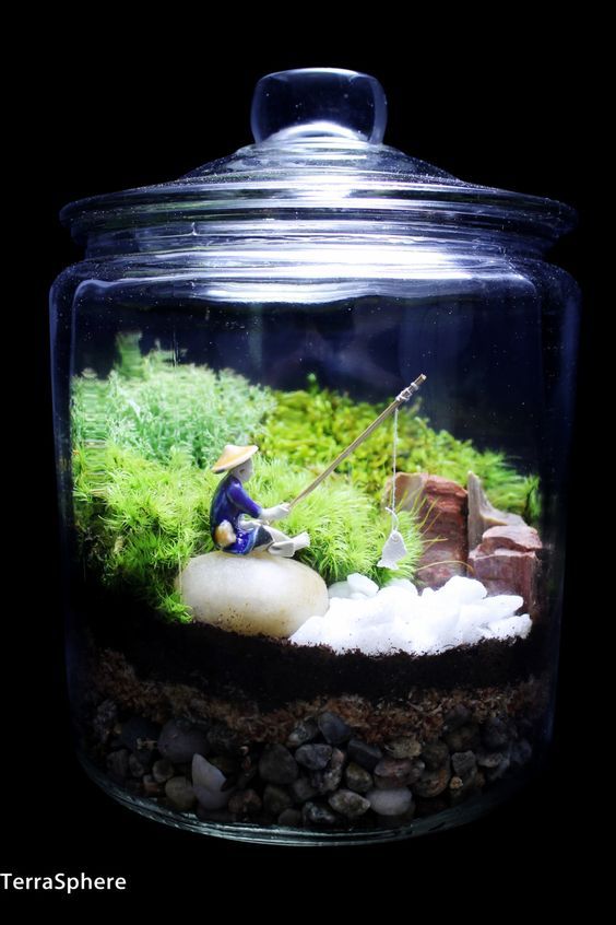 Earth behind glass - Diorama, , Decor, Small world, The photo, Longpost