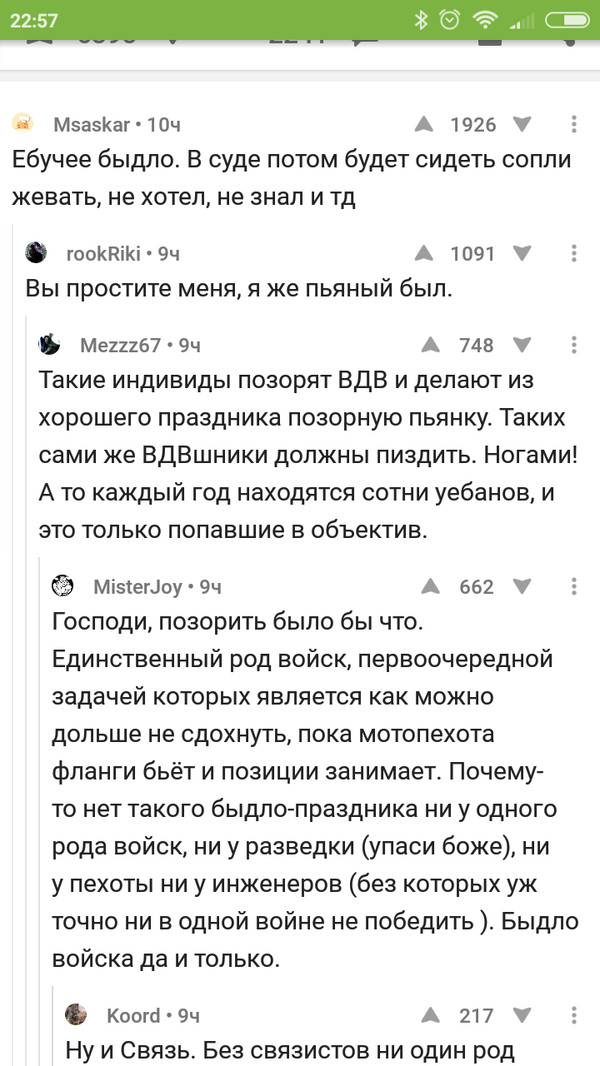 Все профессии важны, все профессии нужны... - День ВДВ, Довыебывалис, Длиннопост, Скриншот, Комментарии, Пикабу, Тег