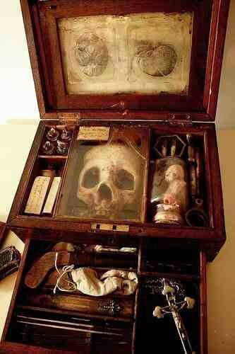 Chests with various necessary items - Box, Vampire Hunt, Cross, Stake, , The photo, Longpost, Tableware