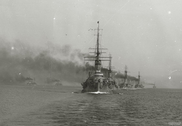 Russian imperial fleet - The photo, Old photo, Russian fleet, Battleship, Story, Navy