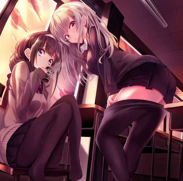 Anime Art - Anime art, Anime, Anime original, Tights