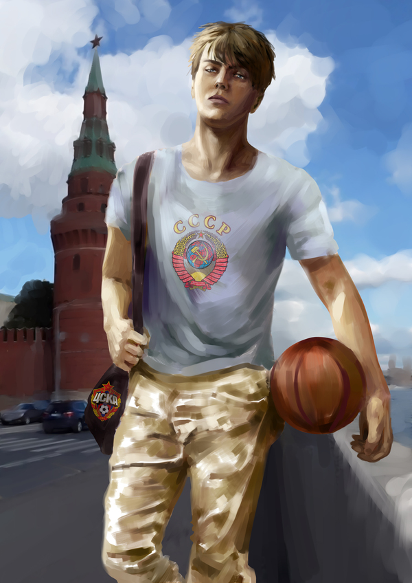 Fedosey Vorotilov: Pictures for Bare Notes - Moskvich - My, , Moscow, Basketball, the USSR, Sport, CSKA, Athletes