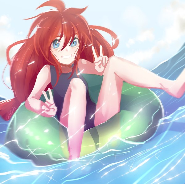 Let's swim? - Ulyana, Endless summer, Visual novel, Orekifag, Art