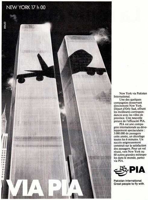 1979 Pakistan Airways advertisement - Pakistan, Airlines, America, Twin Towers