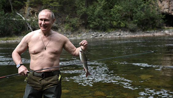 How Putin rested in Siberia - Politics, Vladimir Putin, USA, Petro Poroshenko, Humor, Longpost