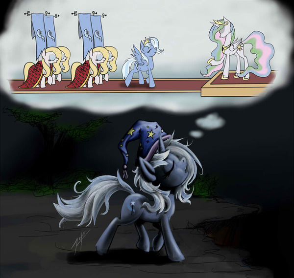 There are only a few steps left before her dream comes true - My little pony, Trixie, Princess celestia, Zetamad