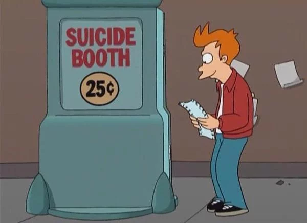 Another downvoted post in Goryachiy - Hot, Peekaboo, Humor, Innovation, Suicide Booth, Futurama