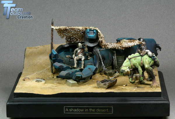 Shadow in the desert - Warhammer 40k, Wh miniatures, Kruuts, Tau, Diorama, Longpost