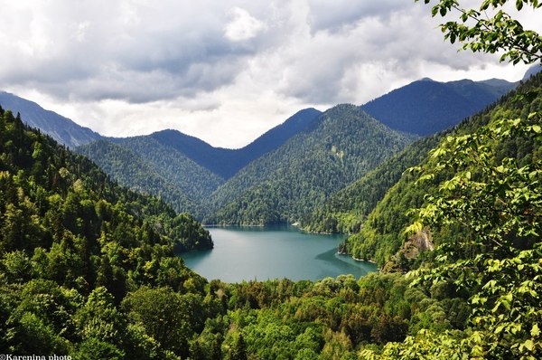 Lake Ritsa, Abkhazia - My, Travels, Abkhazia, Landscape, Ritsa, Summer, Nature
