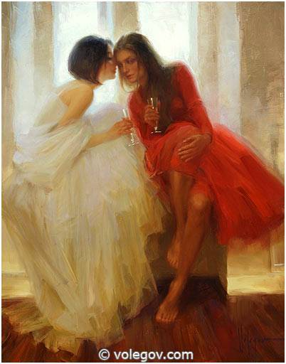 Vladimir Volegov - Art, Painting, Artist, Longpost, Art, Vladimir Volegov, Beautiful girl