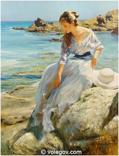 Vladimir Volegov - Art, Painting, Artist, Longpost, Art, Vladimir Volegov, Beautiful girl