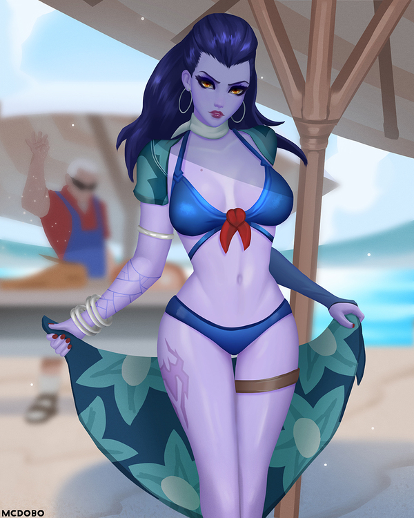 Cote d'Azur Widowmaker - Widowmaker, Overwatch, Art