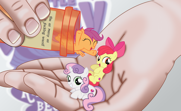  My Little Pony, Ponyart, Sweetie Belle, Scootaloo, Applebloom, Cutie Mark Crusaders, 