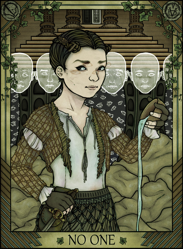 Young Starks from the artist with the nickname Jhiffi - Game of Thrones, Art, Jon Snow, Robb stark, Arya stark, Longpost