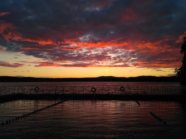 Sunsets on the lake Spruce. summer 2017 - My, Sunset, Lake, Nature, Longpost