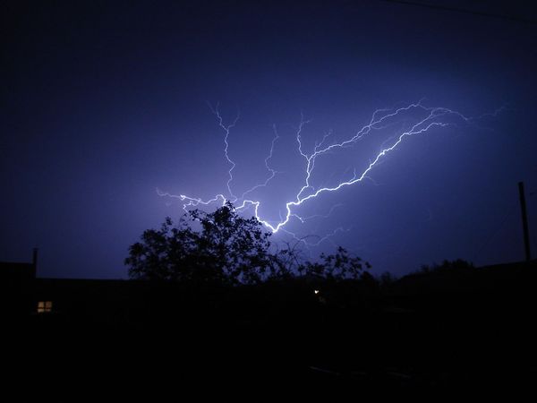 Lightning - The photo, Lightning, My, Transbaikalia