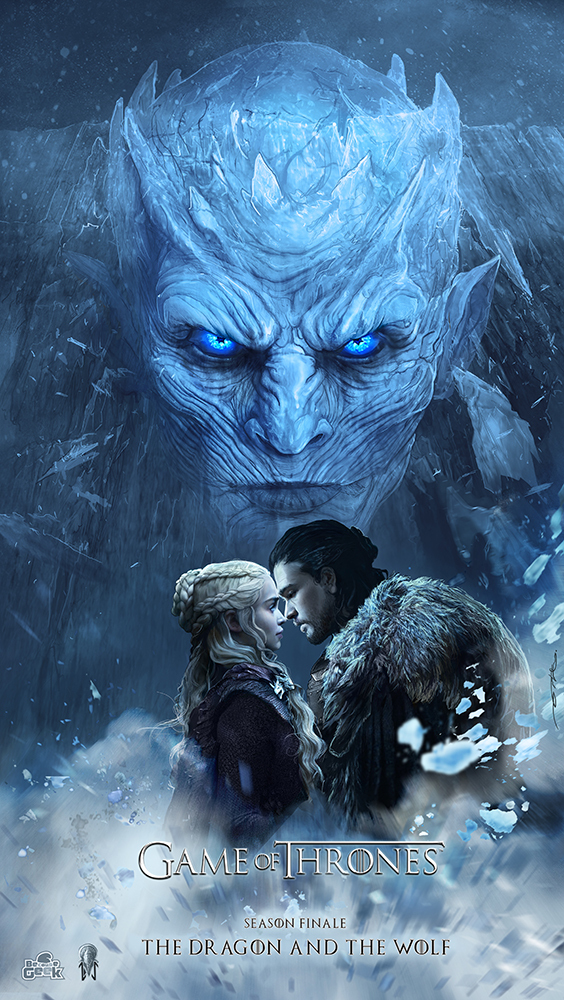 Dragon and Wolf, Game of Thrones posters by Ertac Altinoz. - Game of Thrones, Movie Posters, Art, Images, Dark fantasy, Fantasy, Longpost