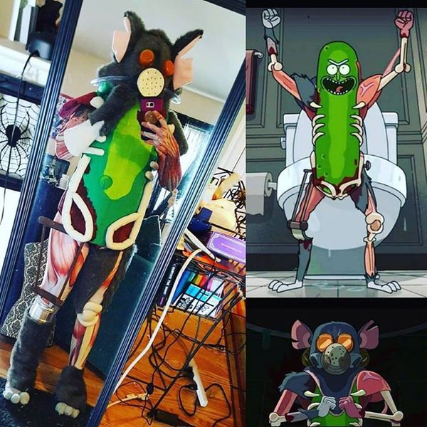 Cosplay on Pickle Rick - Cosplay, Rick and Morty, Rick gherkin