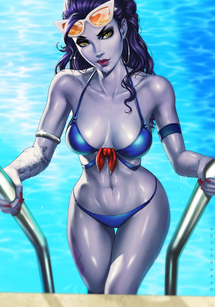 Summer Widowmaker - Overwatch, Art, Blizzard, Dandonfuga, Widowmaker