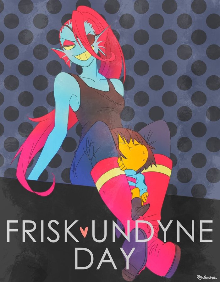 .   . Undertale, Undyne, Frisk, 