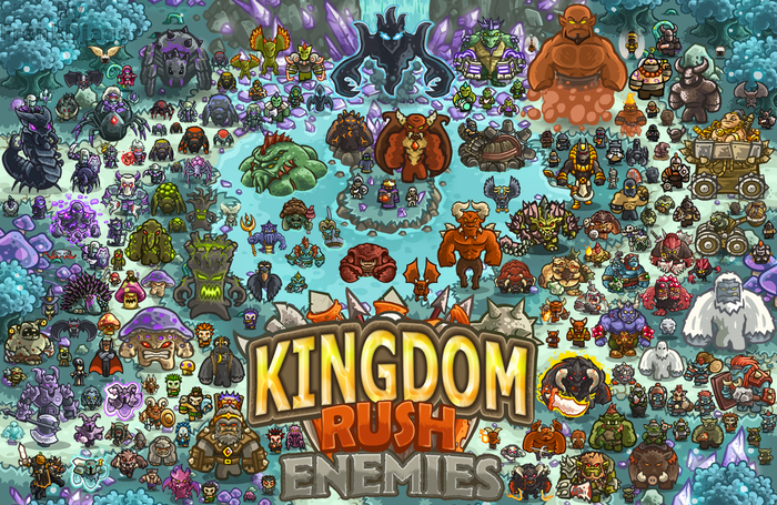 All Enemies of Kingdom Rush's - Моё, Обои, Kingdom Rush