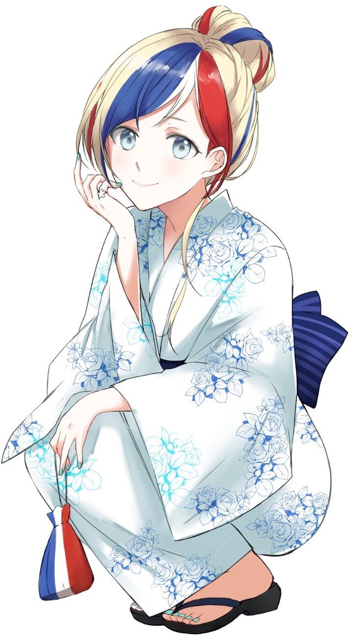 Yukata - Kantai collection, Commandant Teste, Anime, Anime art, Morinaga