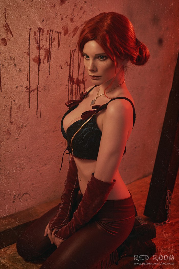 Cosplay  Triss Merigold (The Witcher) - NSFW, Ведьмак 3: Дикая охота, Ведьмак, Косплей, Трисс Меригольд, Сиськи, Длиннопост