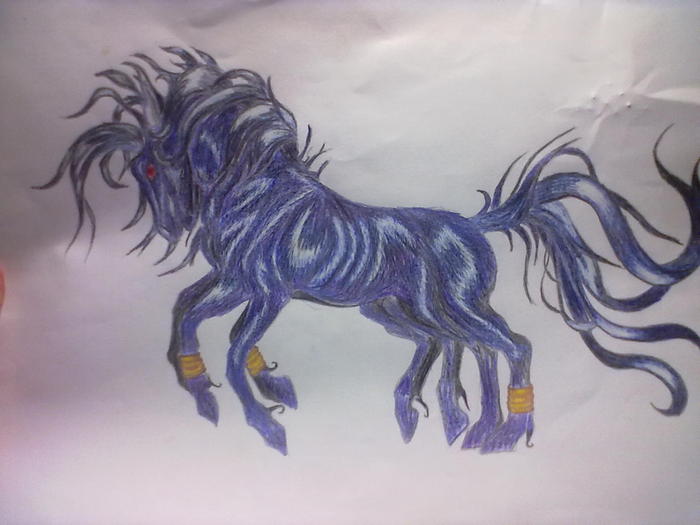 eight legs - My, Traditional art, Horses, Sleipnir, Horse, Drawing