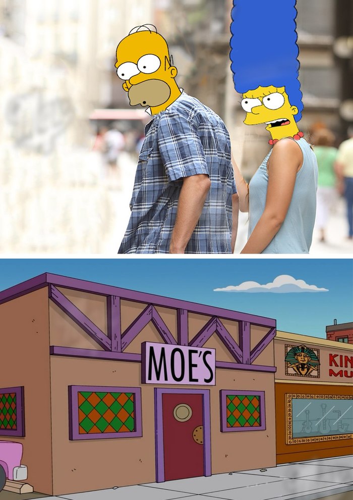 The Simpsons - The Simpsons, Homer Simpson, Bar u Mo, Marge Simpson