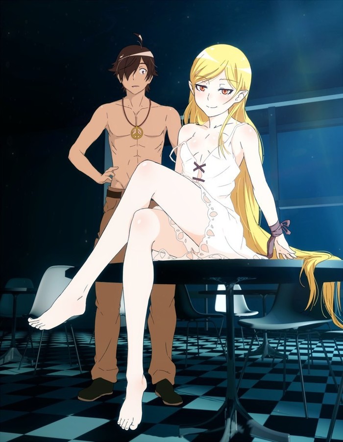 Shinobu oshino - Shinobu oshino, Kizumonogatari, Monogatari series, Araragi koyomi, Anime art, Anime