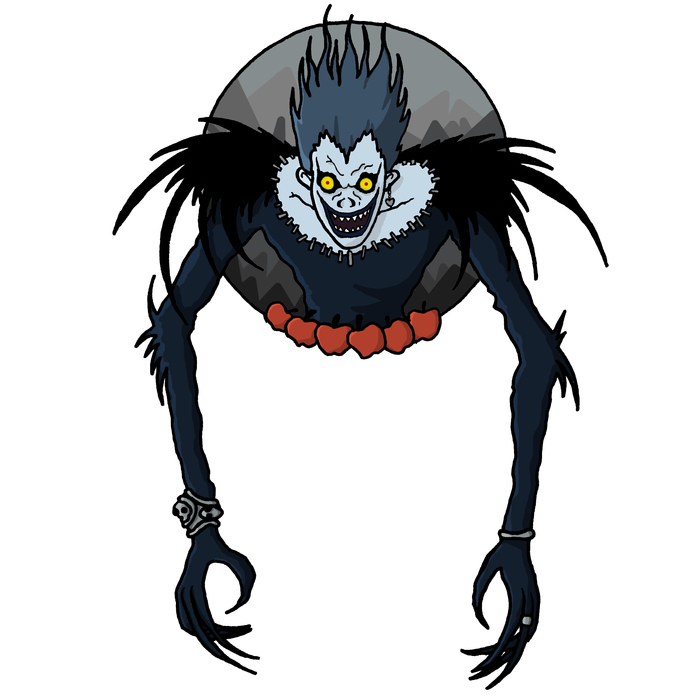 Death note, Ryuk. - Моё, Death Note, Рюк, Ryuk