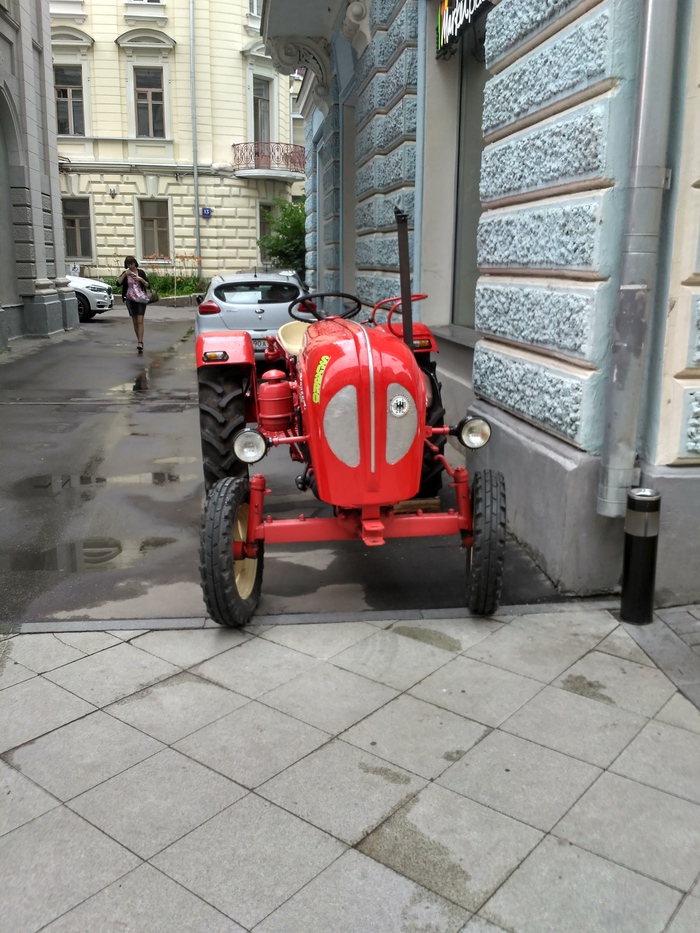 Tractor to all tractors - The street, My, Longpost, Decor, Tractor