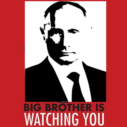 Big brother is watching you - My, Politics, Big Brother, 1984, , Vladimir Putin