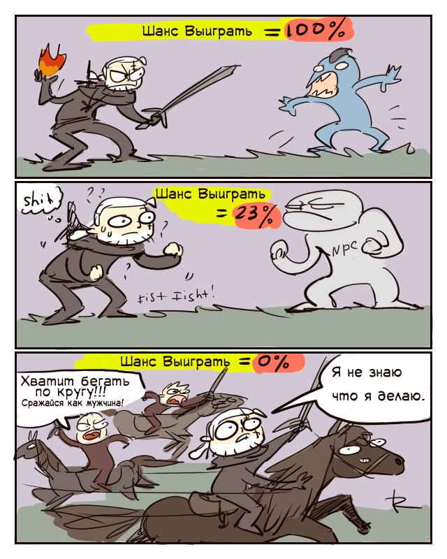 Types of Battles - Witcher, Geralt of Rivia, Ayej, Comics, Translation