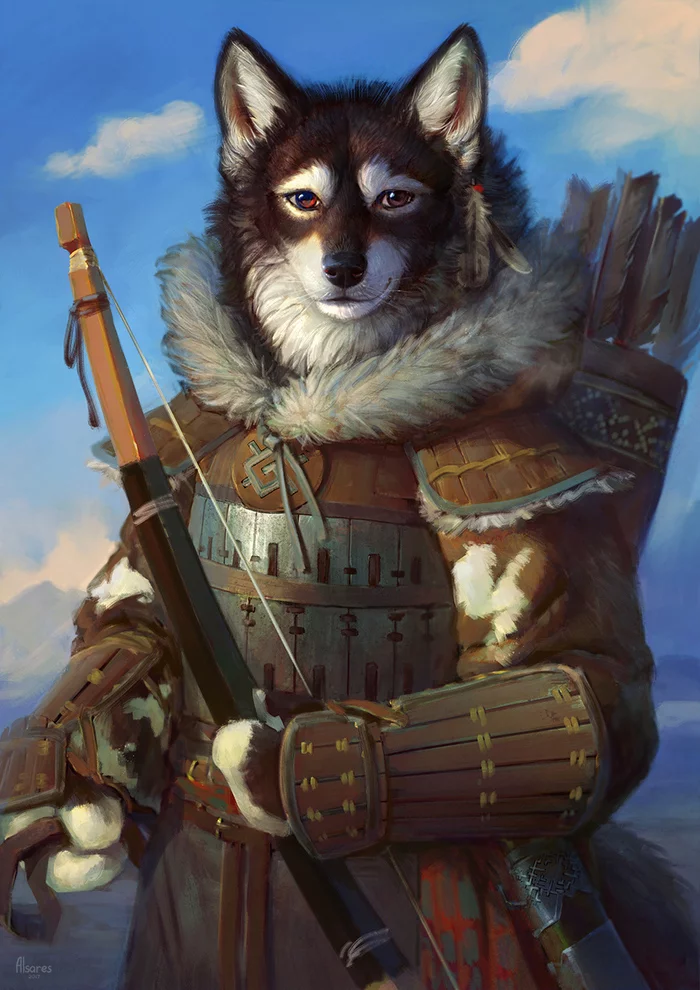 Warrior of the North - Furry art, Furry, Furry dog, Alsares