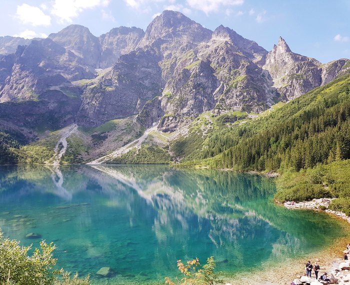 Lake Morskie Oko in the Polish Tatras - My, Travels, Lake, The mountains, Poland