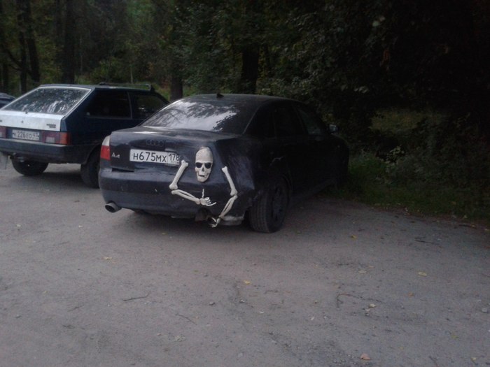 Cheap and angry - My, Auto, Road accident, Skeleton, 