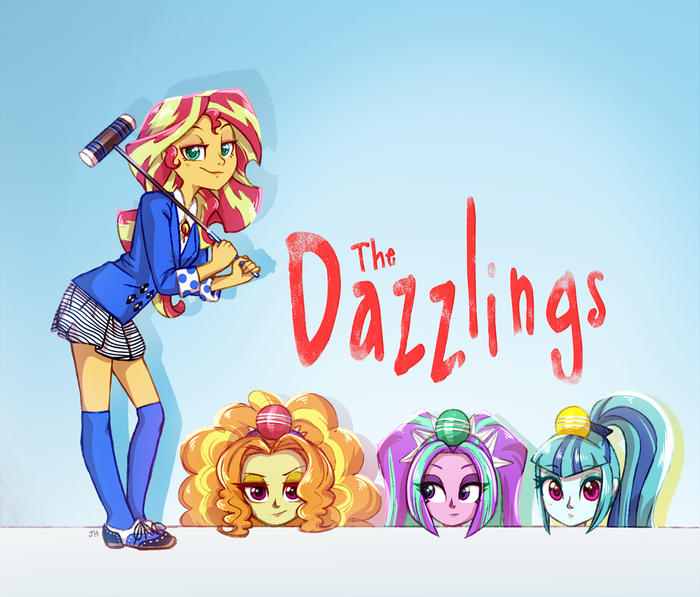 The Dazzlings (Heathers parody) My Little Pony, Equestria Girls, Sunset Shimmer, Adagio Dazzle, Aria Blaze, Sonata Dusk, Dazzlings, Jumblehorse