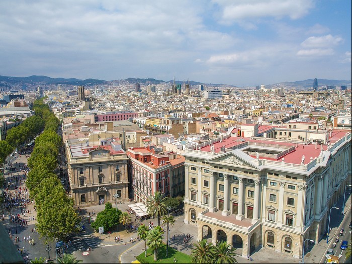 Barcelona from above - My, Barcelona, Town, Spain, The photo, Height, Longpost, Barcelona city