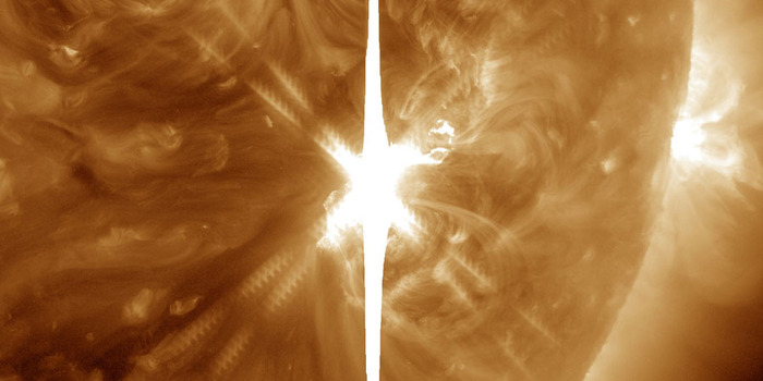 The most powerful flare in the last 12 years occurred on the Sun - Astronomer, Space, The sun, Flash, Sun spots, X-radiation, Explosion, Mail ru, GIF, Longpost